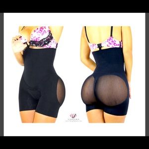 High waisted shorts double tummy tuck layer
